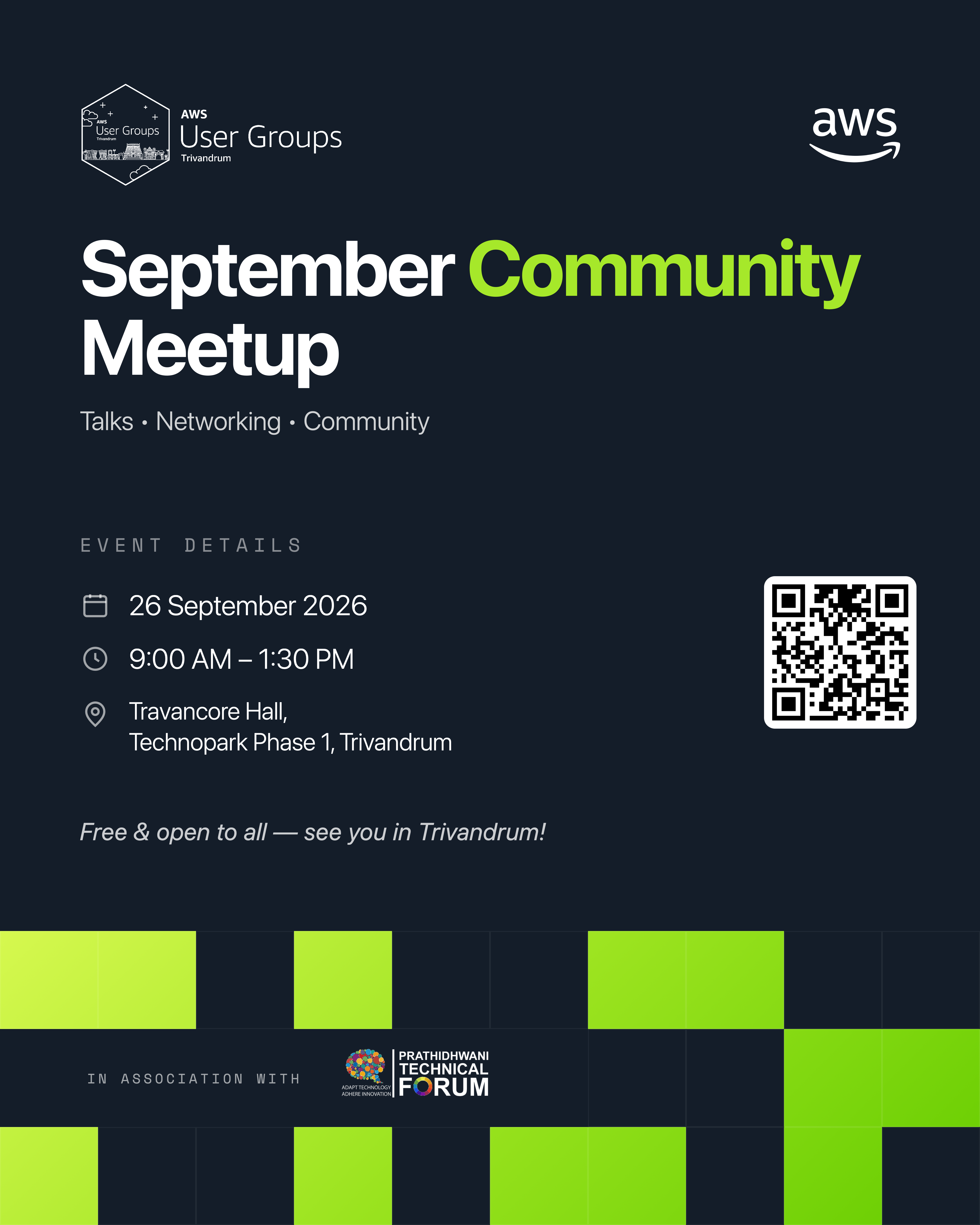 AWS UG Trivandrum, September community meetup